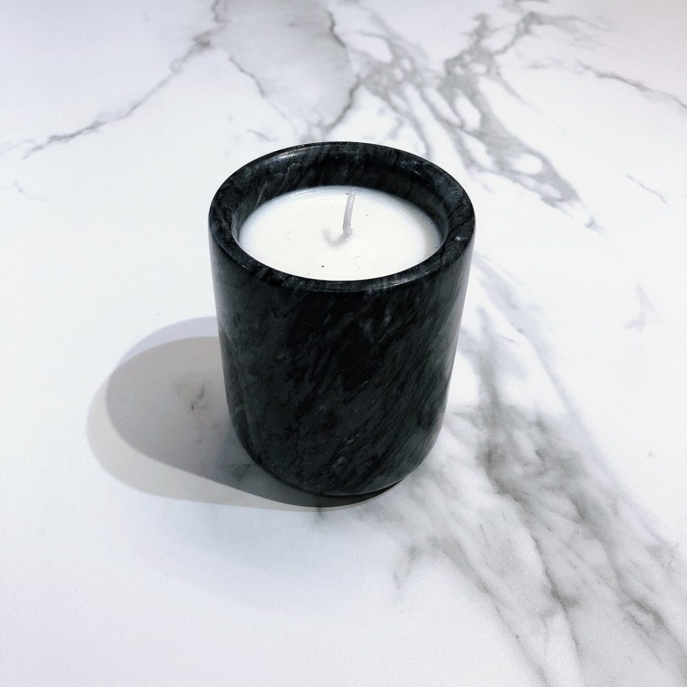Marble candle holder