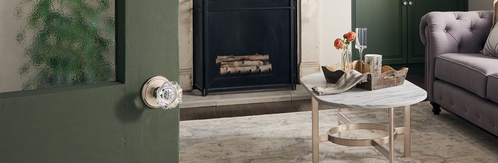 Glass Schlage Door Knob